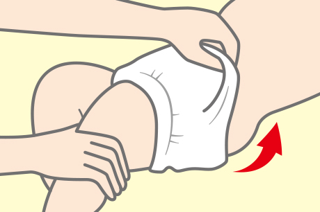 C&aacute;ch thay t&atilde; quần Moony - K&eacute;o phần thun eo