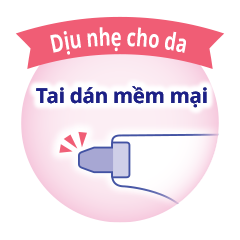 Bỉm d&aacute;n Moony size L - Dịu nhẹ cho da