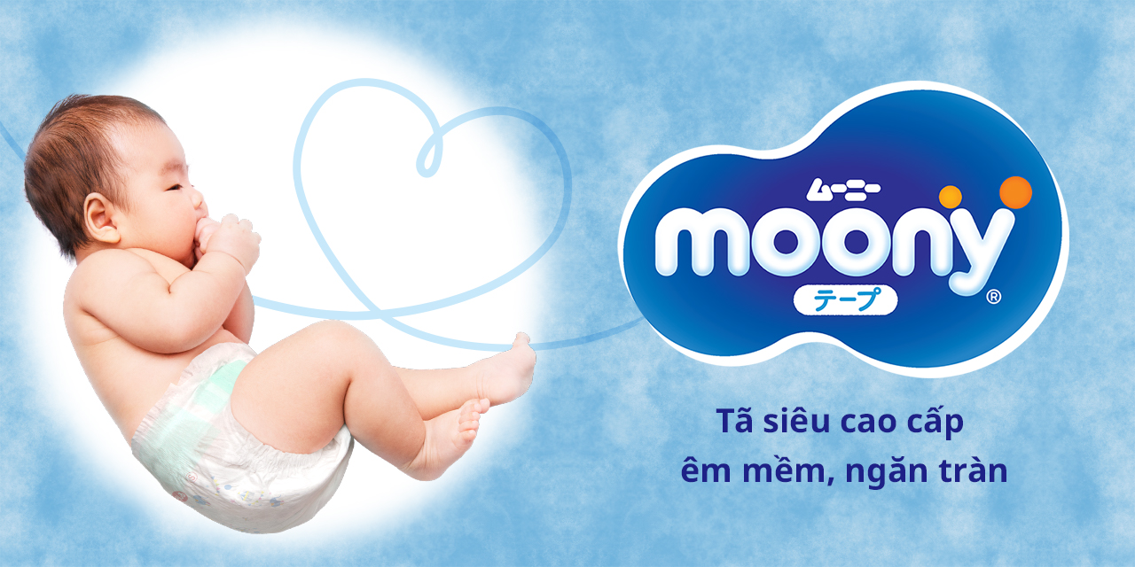 Moony Blue t&atilde; d&aacute;n Cỡ S