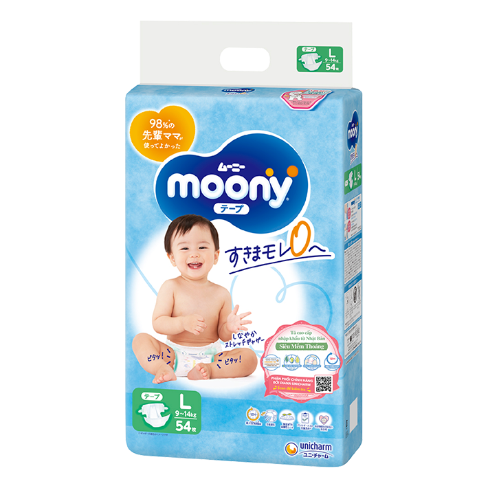 Moony Blue t&atilde; d&aacute;n Cỡ L