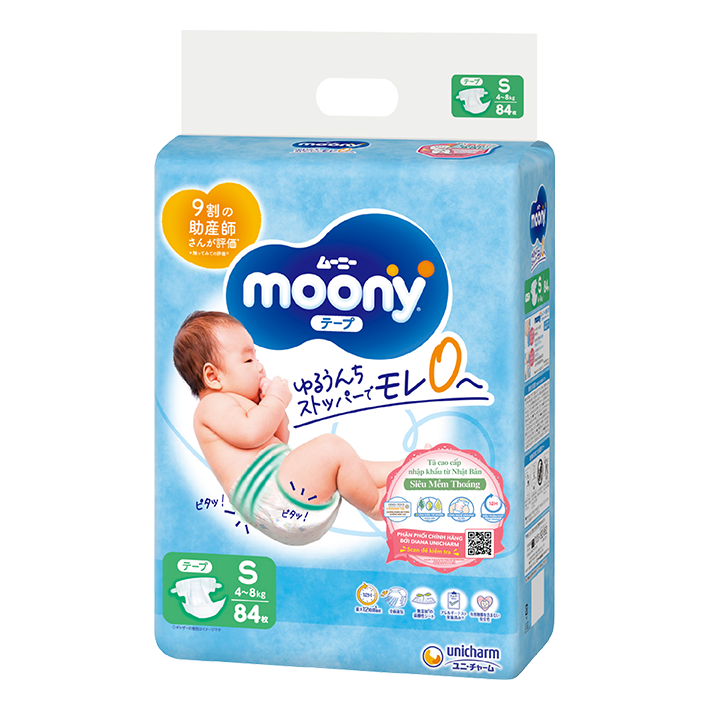 Moony Blue t&atilde; d&aacute;n Cỡ S