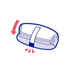 Việc thu dọn t&atilde; thật đơn giản Với dải băng d&iacute;nh cuốn miếng t&atilde;