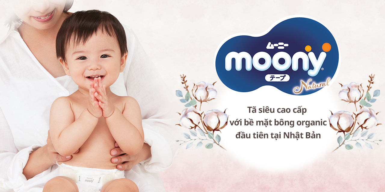 Moony Natural T&atilde; d&aacute;n Cỡ M