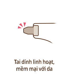 Tai d&iacute;nh linh hoạt, mềm mại với da