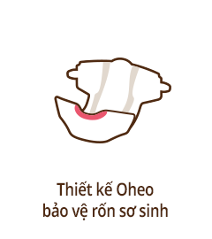 Thiết kế Oheo bảo vệ rốn sơ sinh